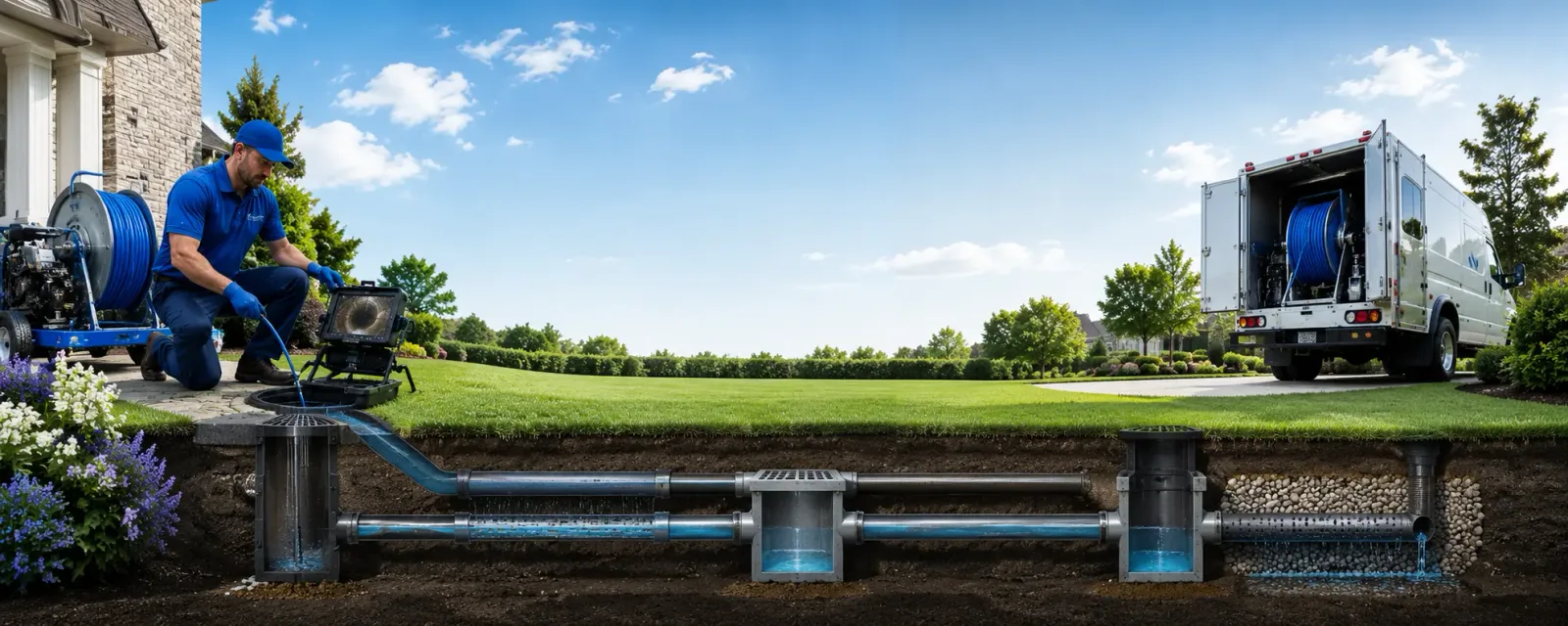 Outdoor drain cleaning information for Sailor Springs, IL